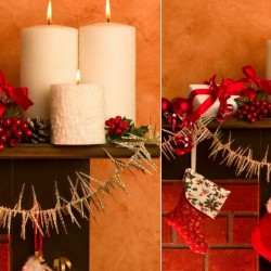 Cómo decorar tu chimenea esta Navidad