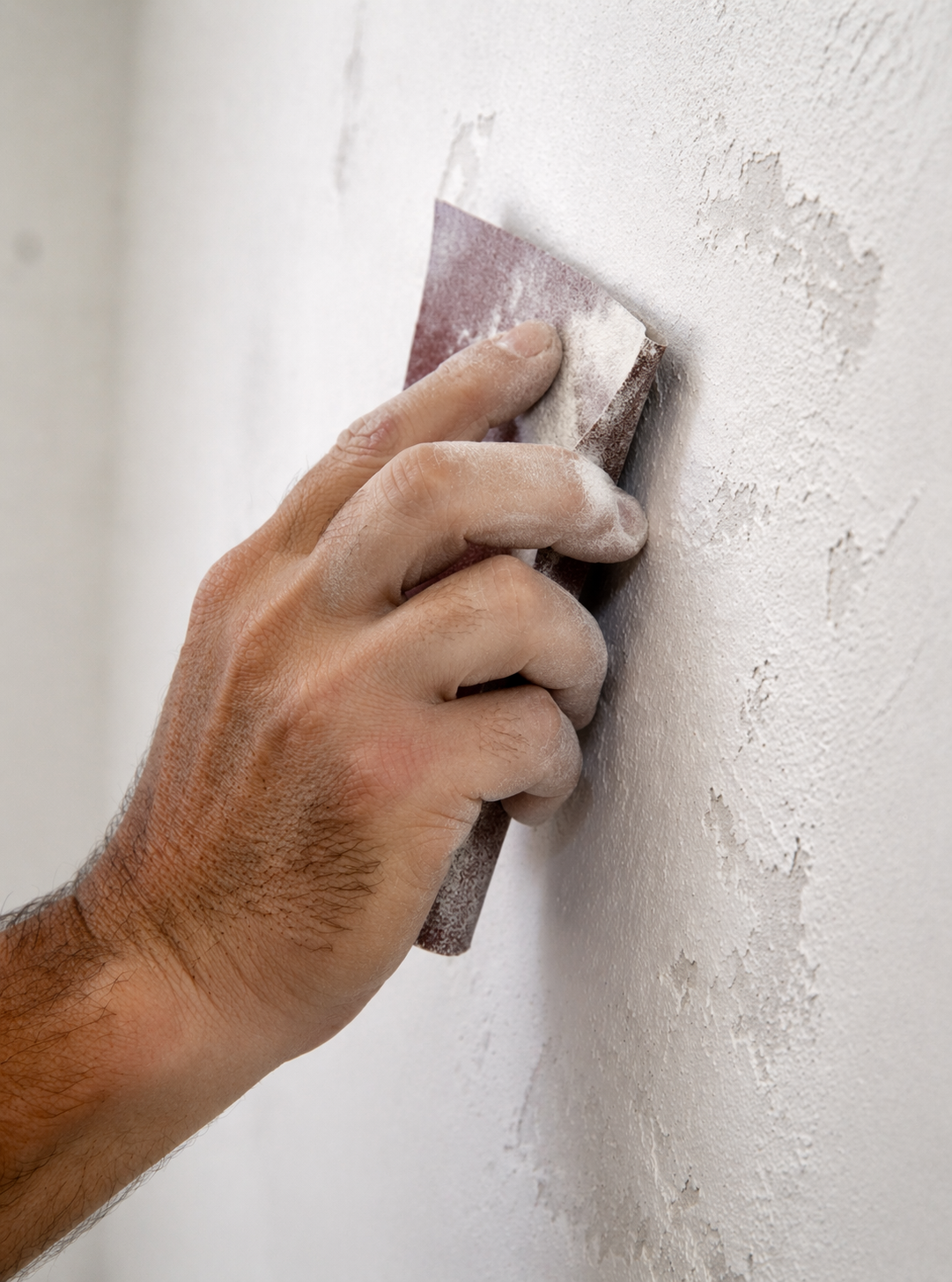 Wall color change from dark to light