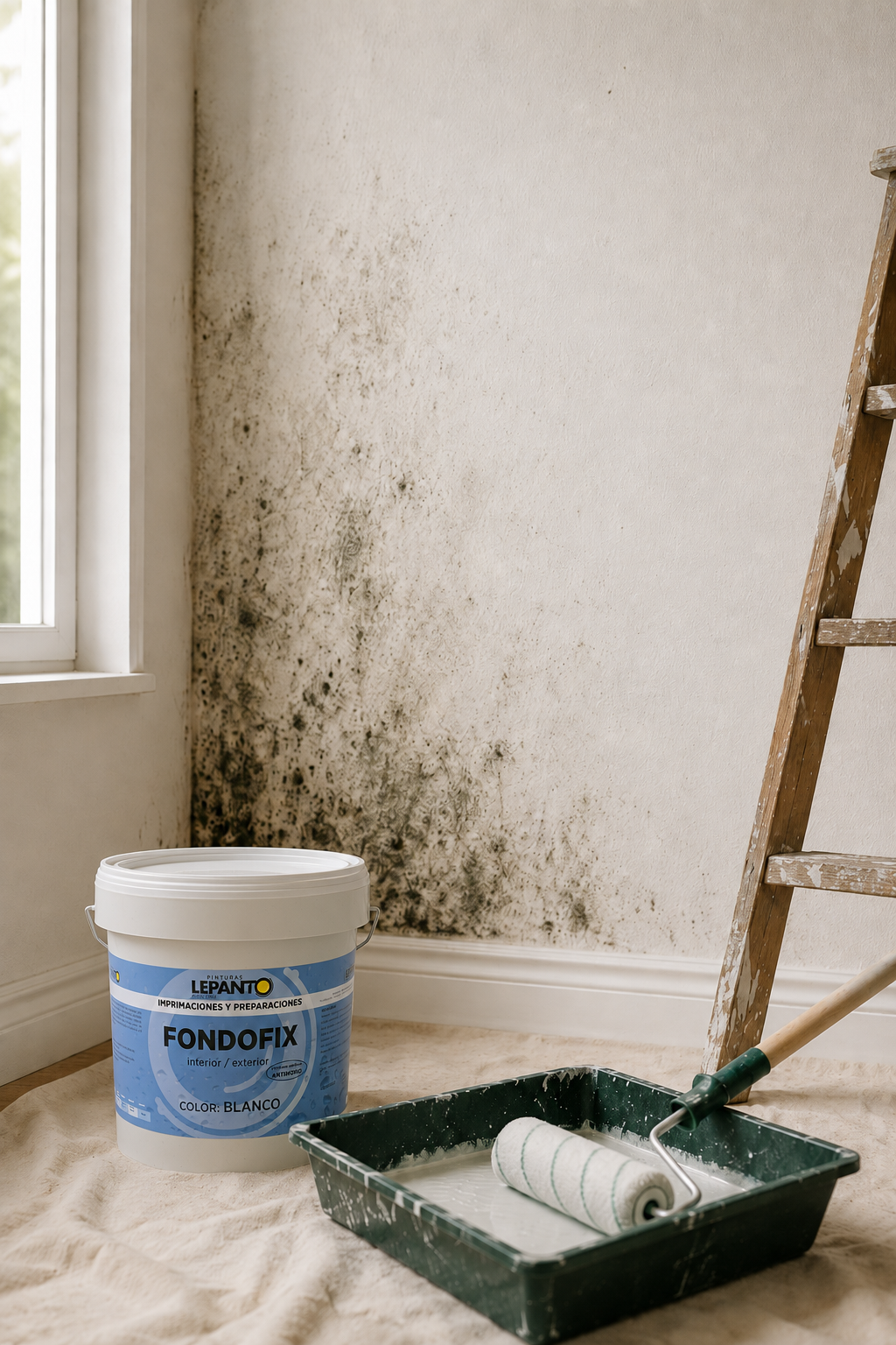 Mold problem on painted wall
