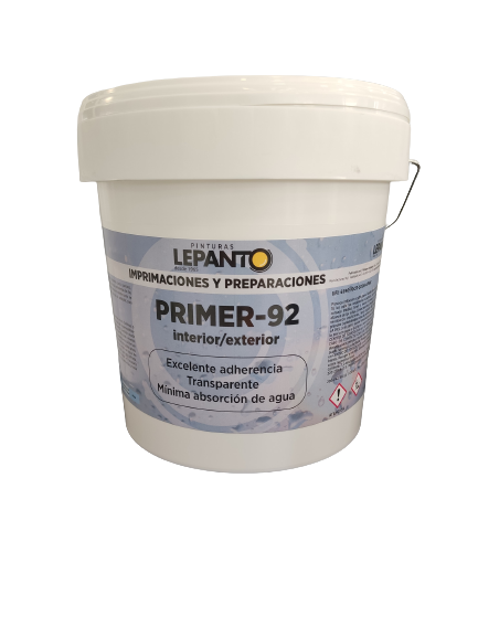 Primer-92, la nueva imprimación fijadora transparente de Pinturas Lepanto