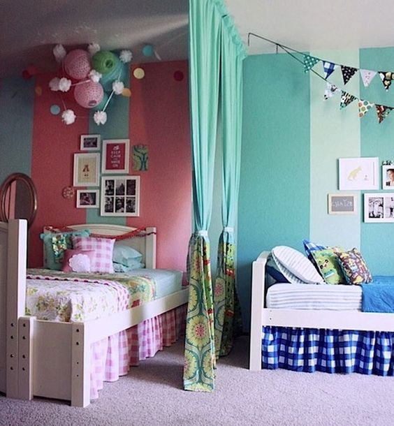 ¿Cómo dividir la habitación para tus hijos? | En dos dormitorios