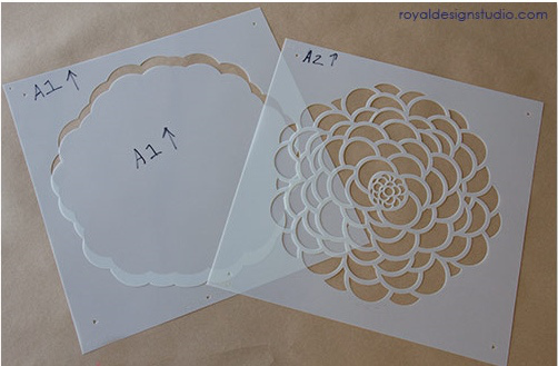 Plantillas de flores de stencil gratis