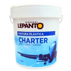 Pintura fibra caucho antigoteras de exterior Lepanto - blanco satinado 4l