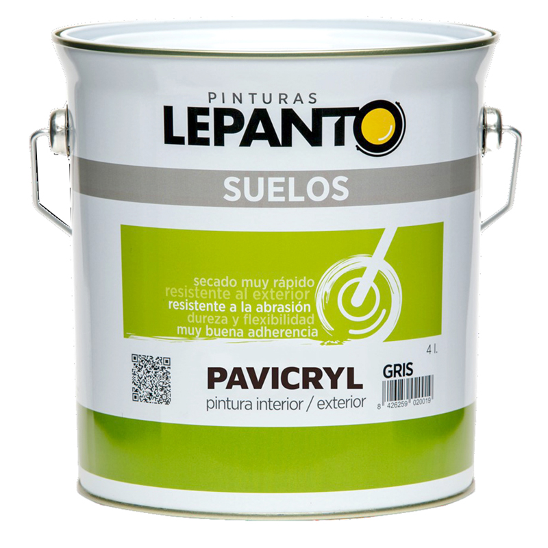 Pintura fibra caucho antigoteras de exterior Lepanto - blanco satinado 4l