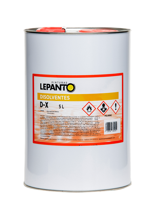 Disolvente D-X :: Pinturas Lepanto - Fabricante de pintura para  profesionales y distribuidores